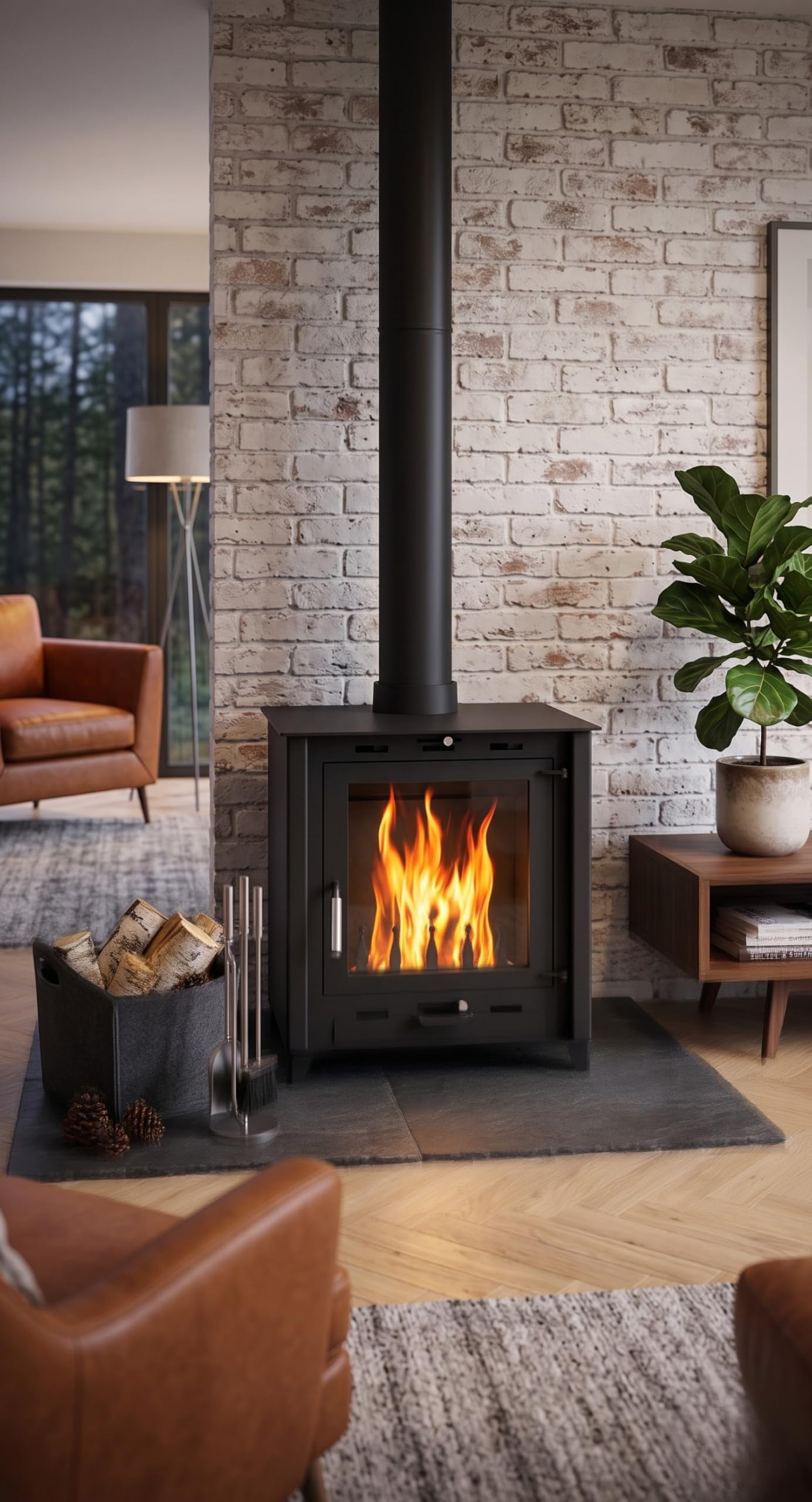 Poêle à Bois à Accumulation 8,8-12 KW - bûches de 45 cm