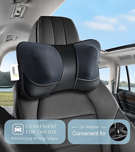 Miniatura 3 de VIKTOR JURGEN - Almohada masajeadora para cuello estilo shiatsu de amasamiento profundo para hombros y pies como regalo de relajación térmica para