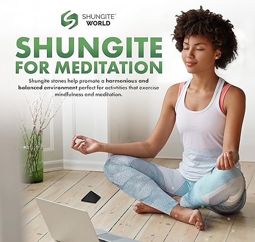 Miniatura 5 de Auténticas pirámide de shungita real, pirámide de cristal de shungita, protección del hogar, decoración de habitación, oficina, cristales