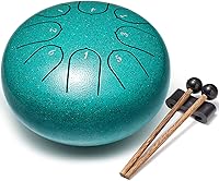 Vista 18 de Percusión de tambor de lengua de acero, instrumentos musicales de 6 pulgadas, 8 notas, regalos musicales para familiares y amigos (azul)