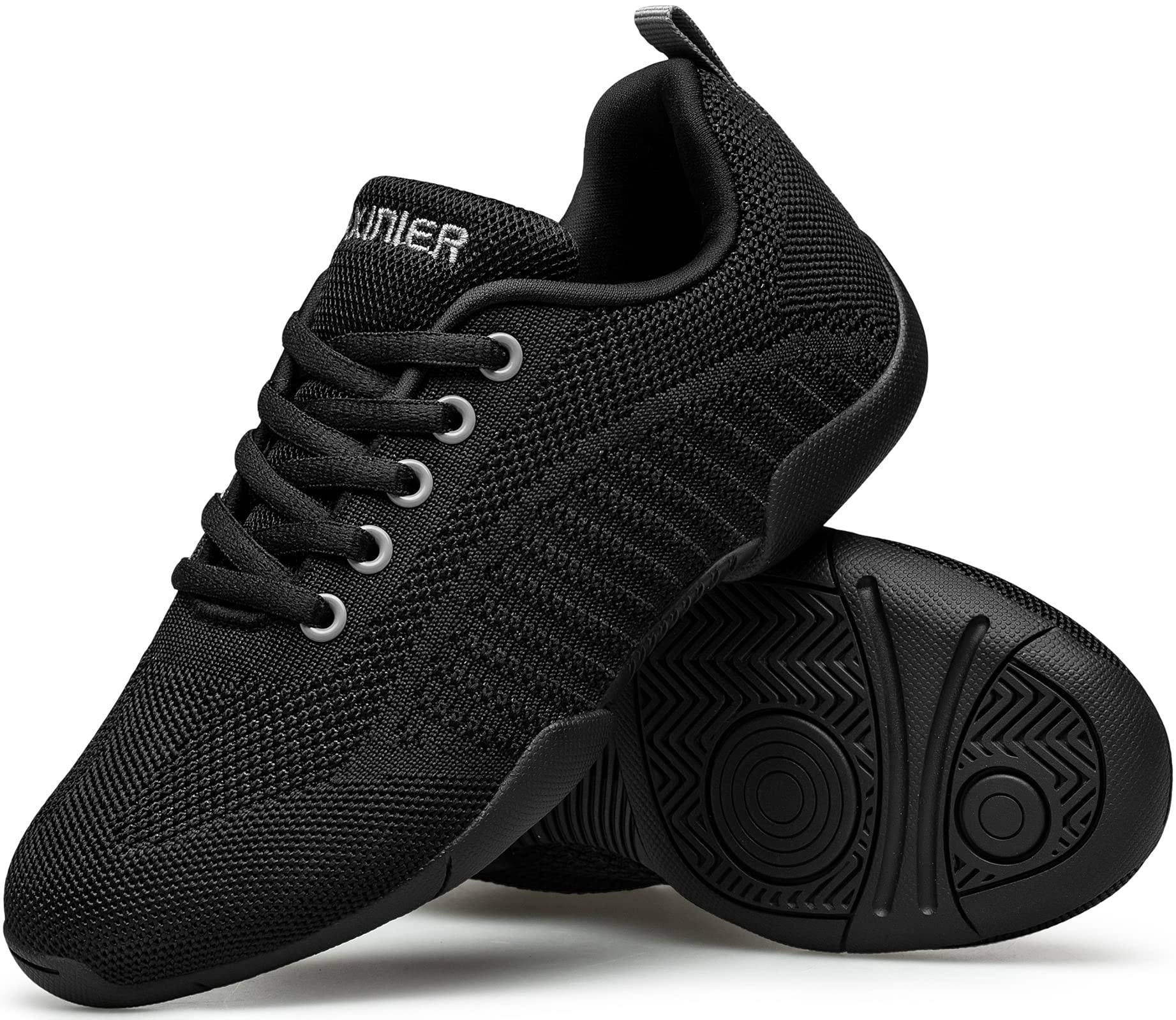BAXINIER Weiße Cheerleading-Schuhe für Mädchen, atmungsaktiv, Jugend Cheer, Wettkampf-Sneaker, athletisches Training, Tanzen, Tennis, Walking-Schuhe | Atmungsaktive Turnschuhe für Jugendliche, sportliches Training, Tanzen, Tennis, Walkingschuhe