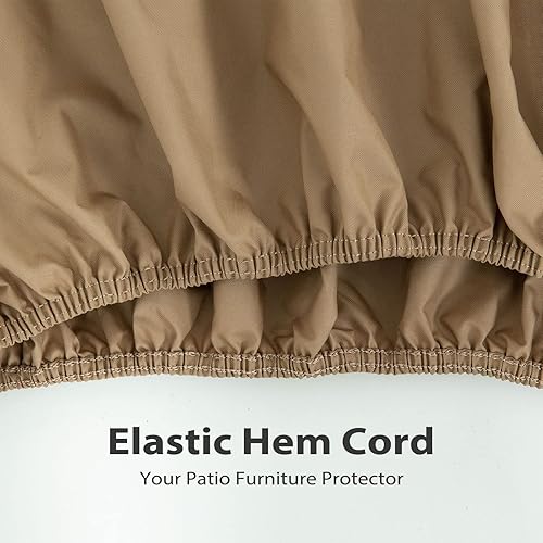 Miniatura 8 de Tempera - Fundas de mesa exterior y silla, para juego de comedor al aire libre, cubierta de muebles de patio, impermeable, resistente al viento,