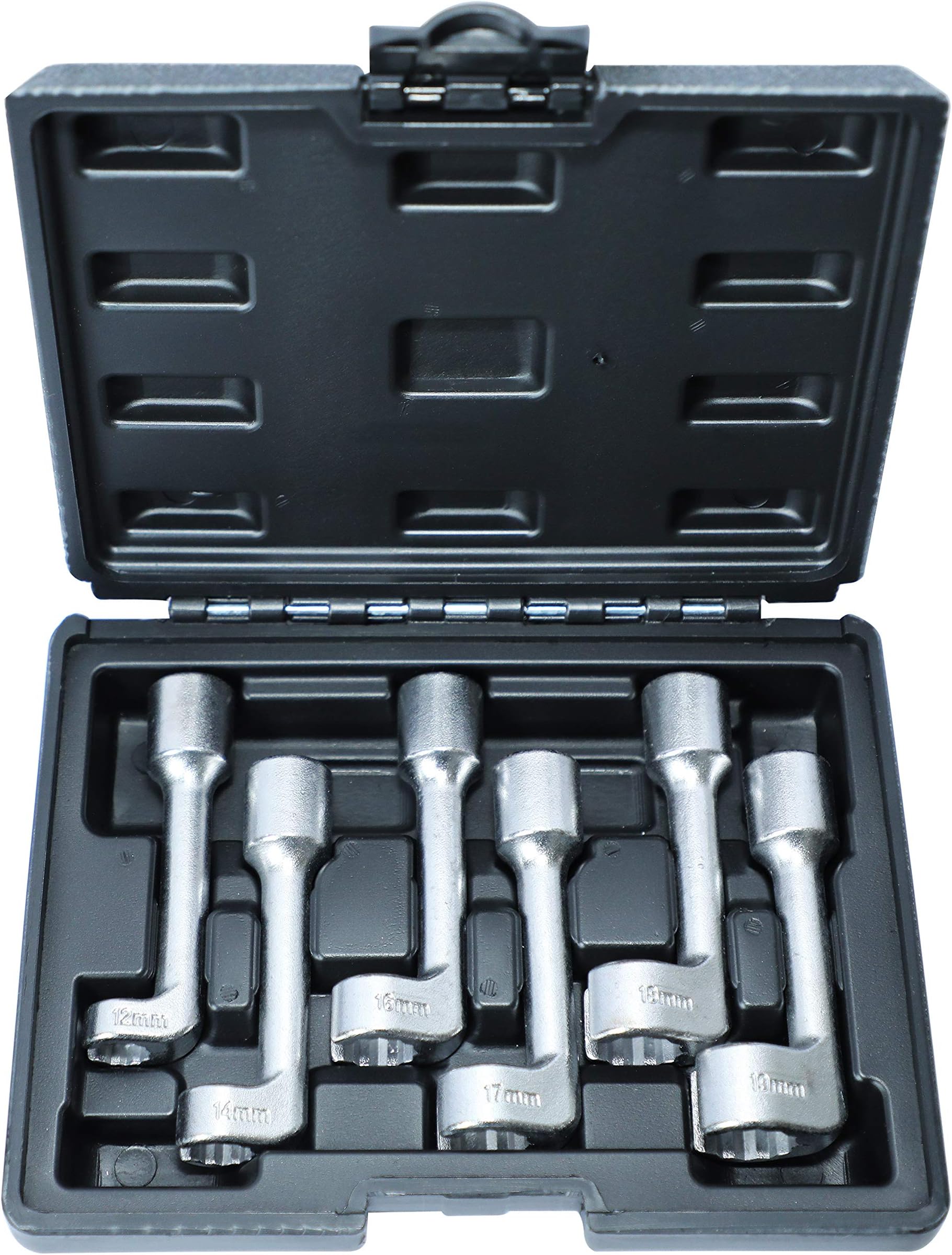 12pt 1/2" Dr L-Type Diesel Injector Line Socket Wrench Set