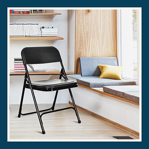 Miniatura 10 de OEF Furnishings OEF800 Series - Sillas plegables de plástico de alta resistencia, asientos ligeros y duraderos para uso en interiores y exteriores,