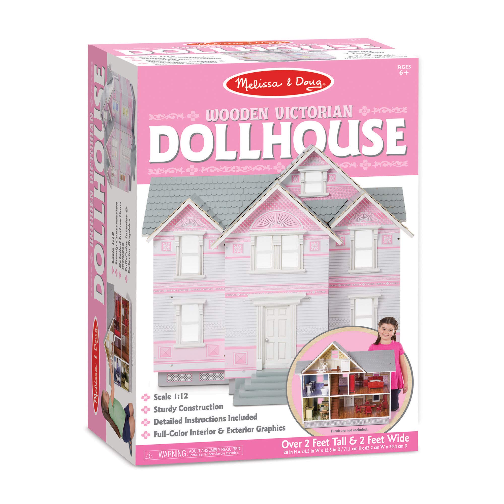 DOLL HOUSE MELISSA & Doug Casa Delle Bambole Vittoriana In Legno EUR