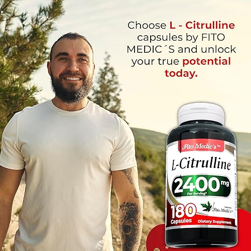 Miniatura 4 de FITO MEDIC'S Laboratorio  L citrulina  180 cápsulas  2400 mg L citrulina Cápsulas  Ultra alta absorción.