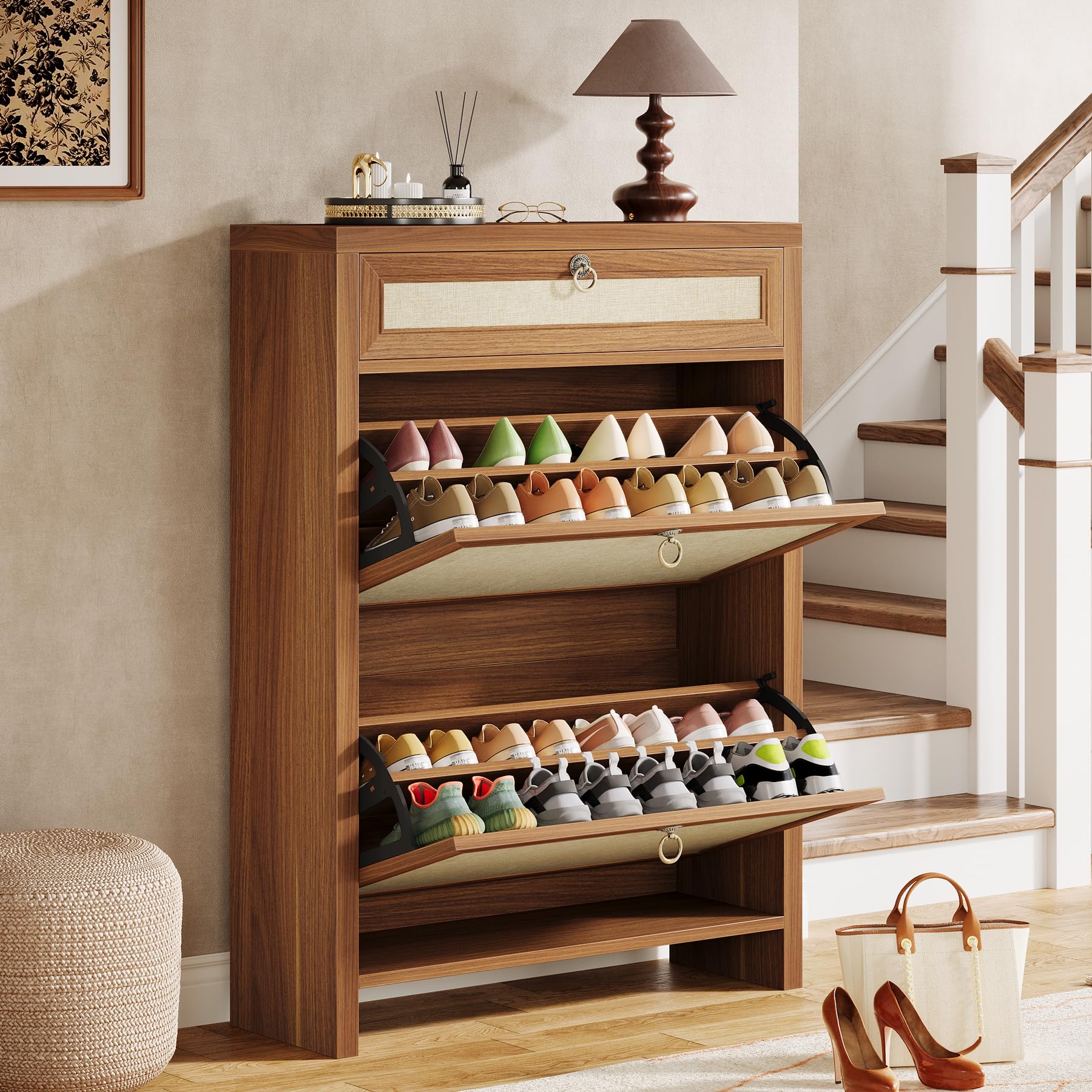 Shoe Bench Shoe Rack For Front Door Entrance Shoe Closet With And