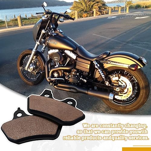Miniatura 8 de Cyleto Pastillas de freno delanteras y traseras para Harley Heritage Softail FLSTCI FLSTC Davidson Heritage Classic 2000-2007Fat BoyDyna Electra