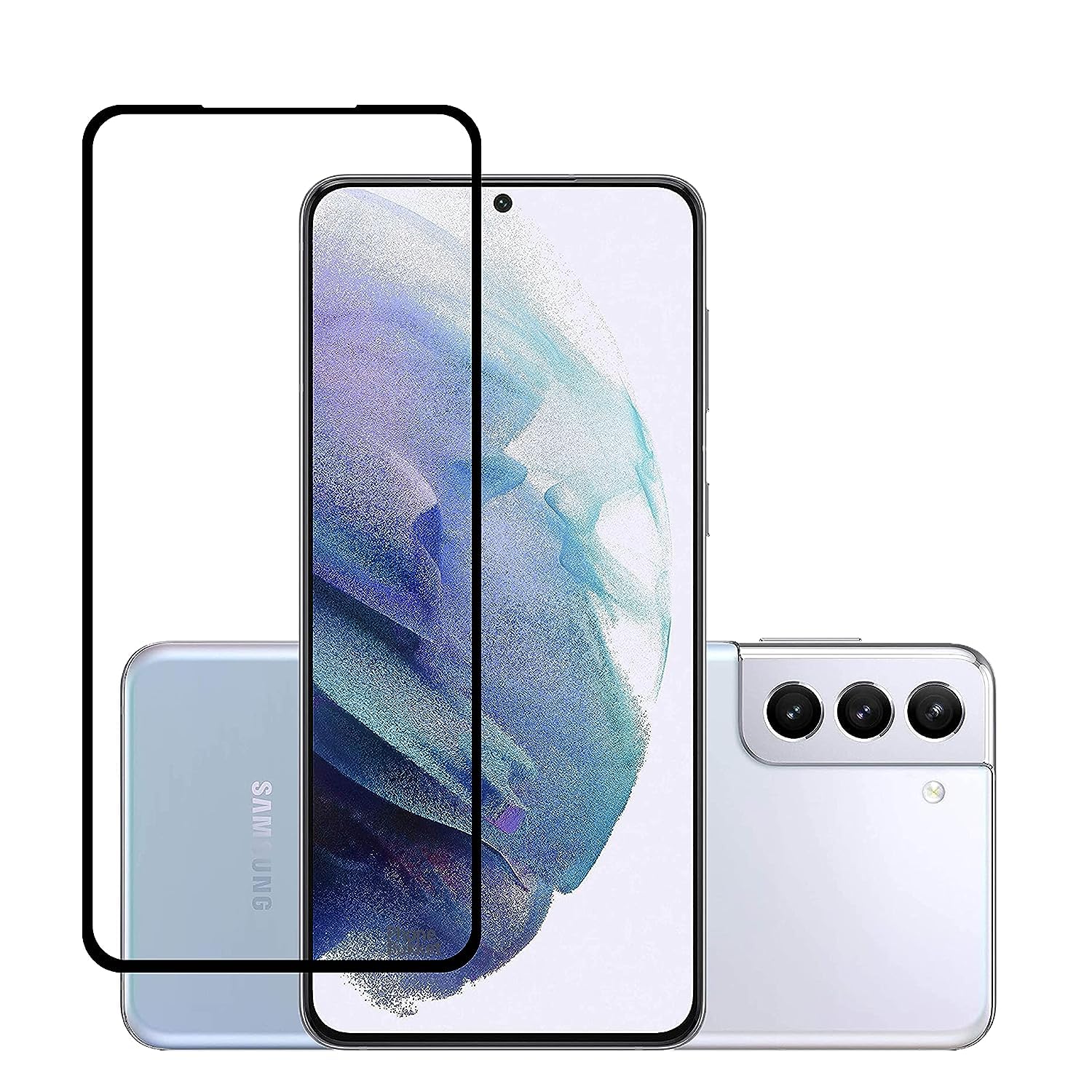 EMODIL Glass for Samsung Galaxy S21 Plus Screen Protector Tempered Glass Full Glue Edge-to-Edge Protector Easy Installation for Samsung Galaxy S21 Plus ®