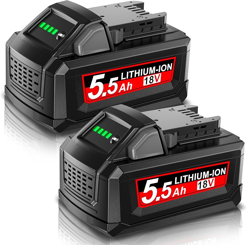 Powtree 2x 18V 5.5Ah Milwaukee M18 Akkumulátor Csere Kompatibilis