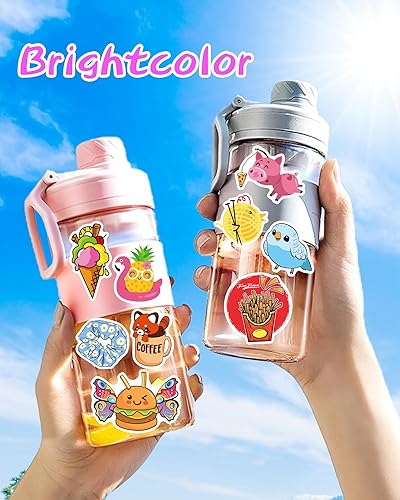 Miniatura 2 de 600 calcomanías lindas para niños y adolescentes, calcomanías para botellas de agua, calcomanías de vinilo impermeables para el aula, paquetes de