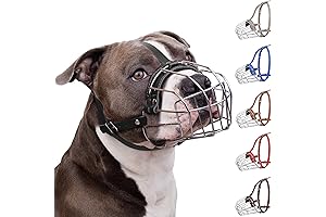 BRONZEDOG Pitbull Dog Muzzle Engineered for Safety and Superior Construction
