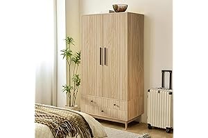 Armoire Wardrobe Closet with Doors: Modern Wardrobe Cabinet for Bedroom
