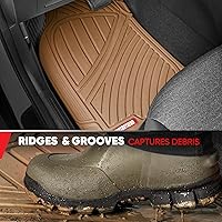 Vista 6 de Tapetes de goma FlexTough de 3 hileras, Beige