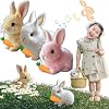 Bunby - My Realistic Bunny Toy, Bunbi Realistic Bunny, Betterlife Bunny My Realistic Robot Bunny Toy, Vitality Bliss Realistic Bunny, Jumping, Twitching, and Shaking Ears PinkYellowWhite