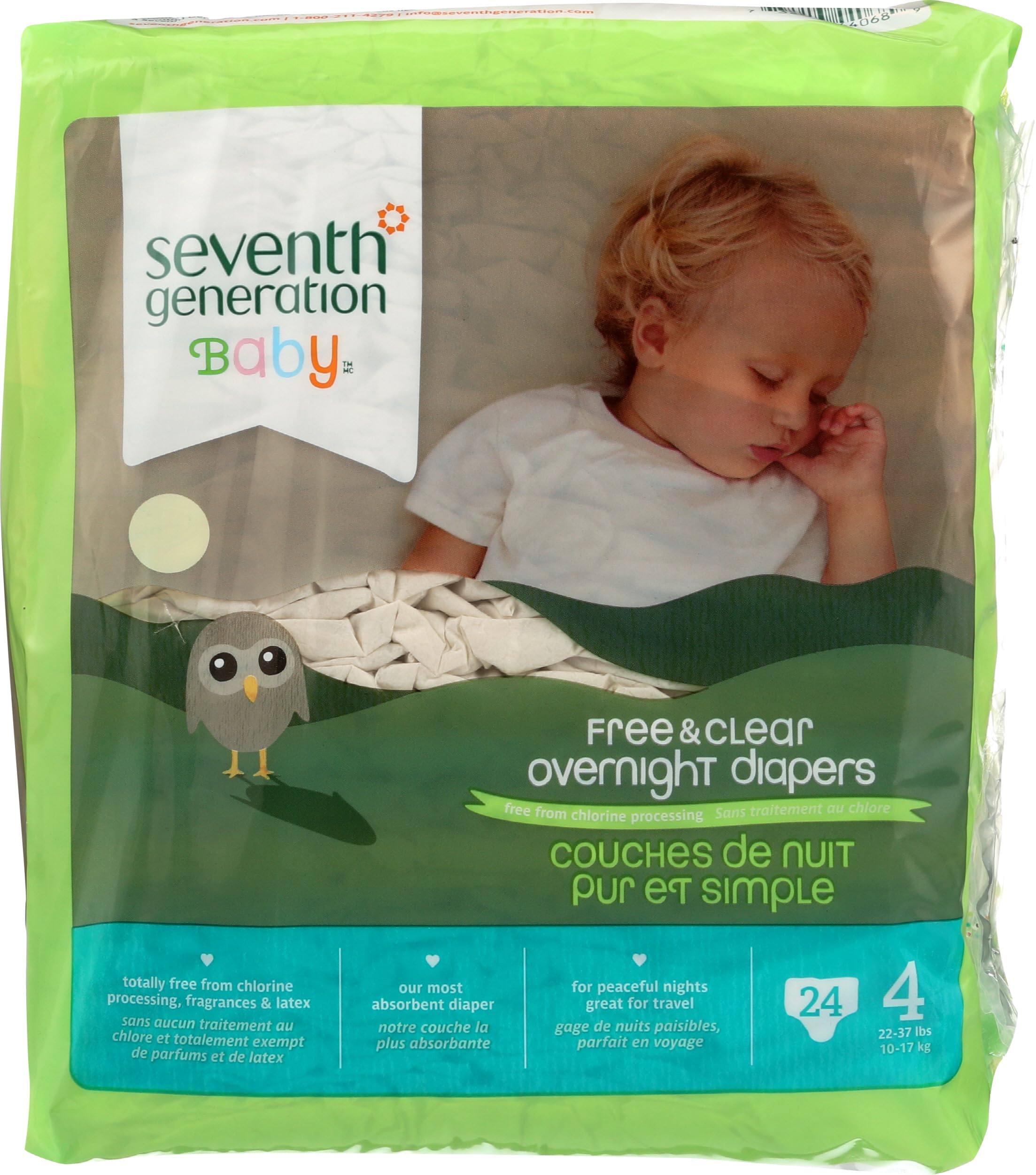 Amazon.com: Seventh Generation Baby Overnight Diapers, Free