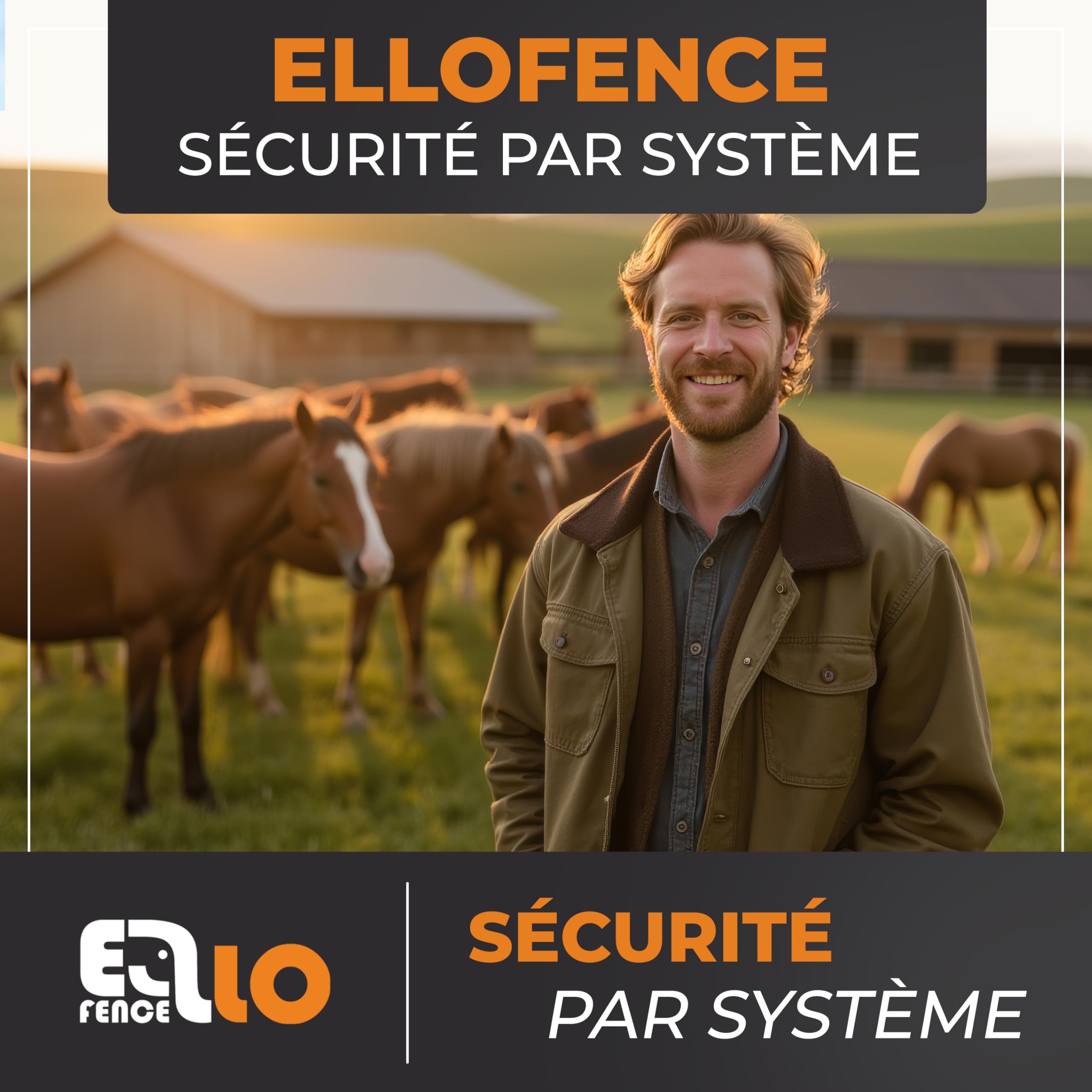 Kit de démarrage clôture électrique M – Électrificateur puissant avec ruban 200 m, 10 piquets, isolateurs à anneau & mise à la terre – Kit complet pour chiens, chats & petits animaux