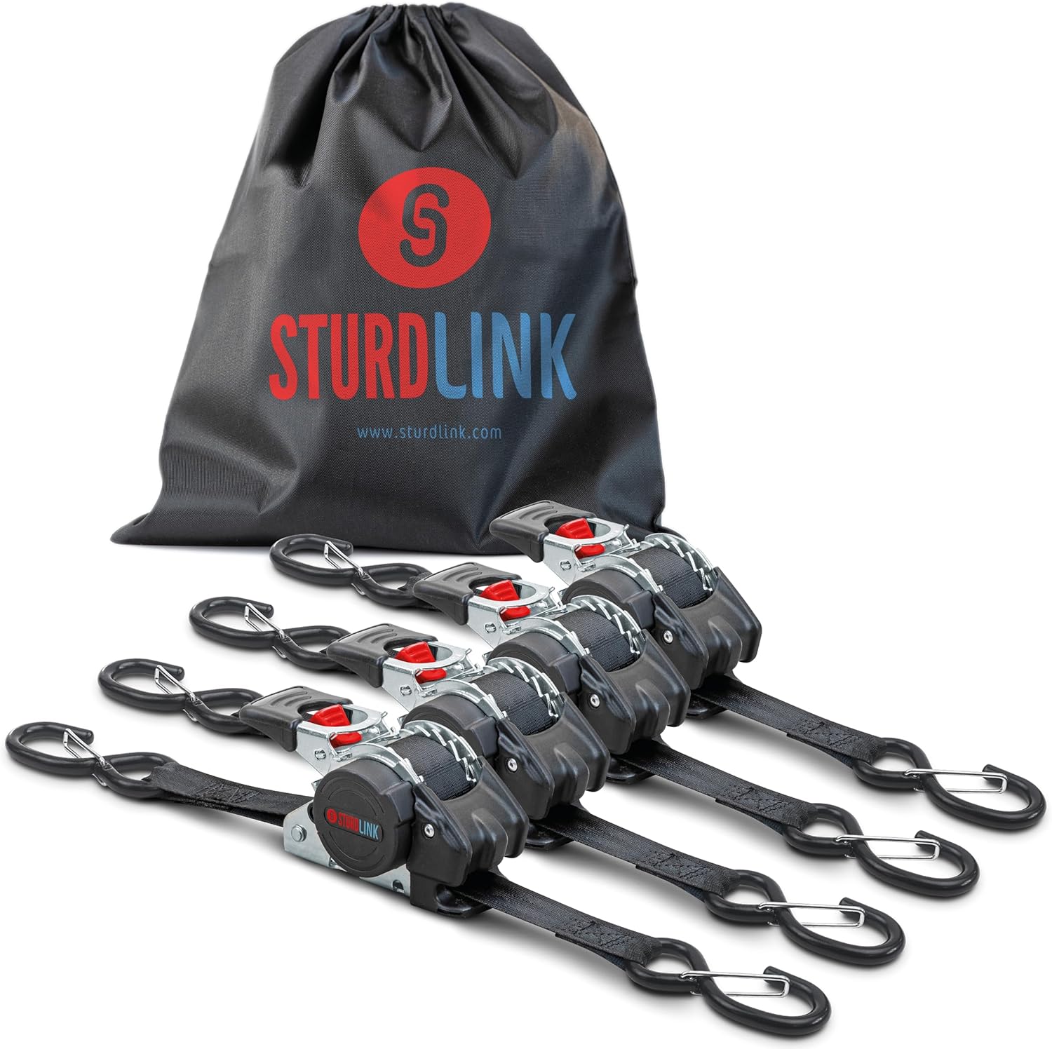 Automatic Ratchet Strap 3m 25mm SHook with Latch LC 300daN / 600daN U