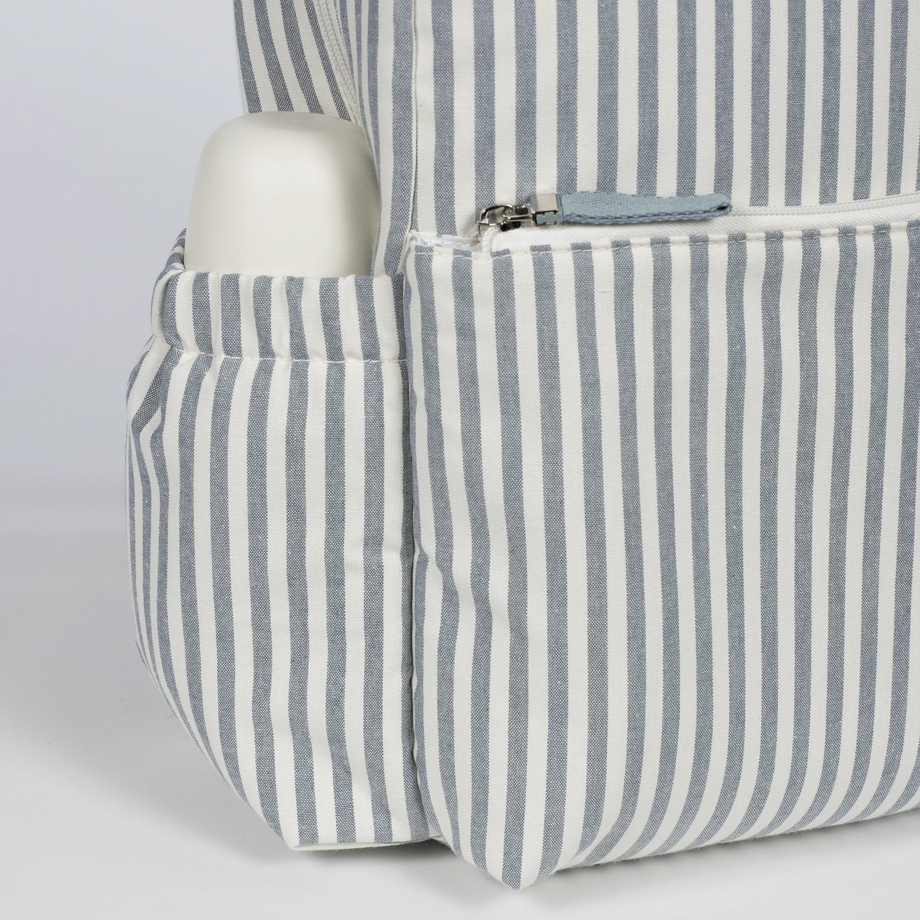 Walking Mum Mochila canastilla Praliné (Rayas Matcha) — view 4