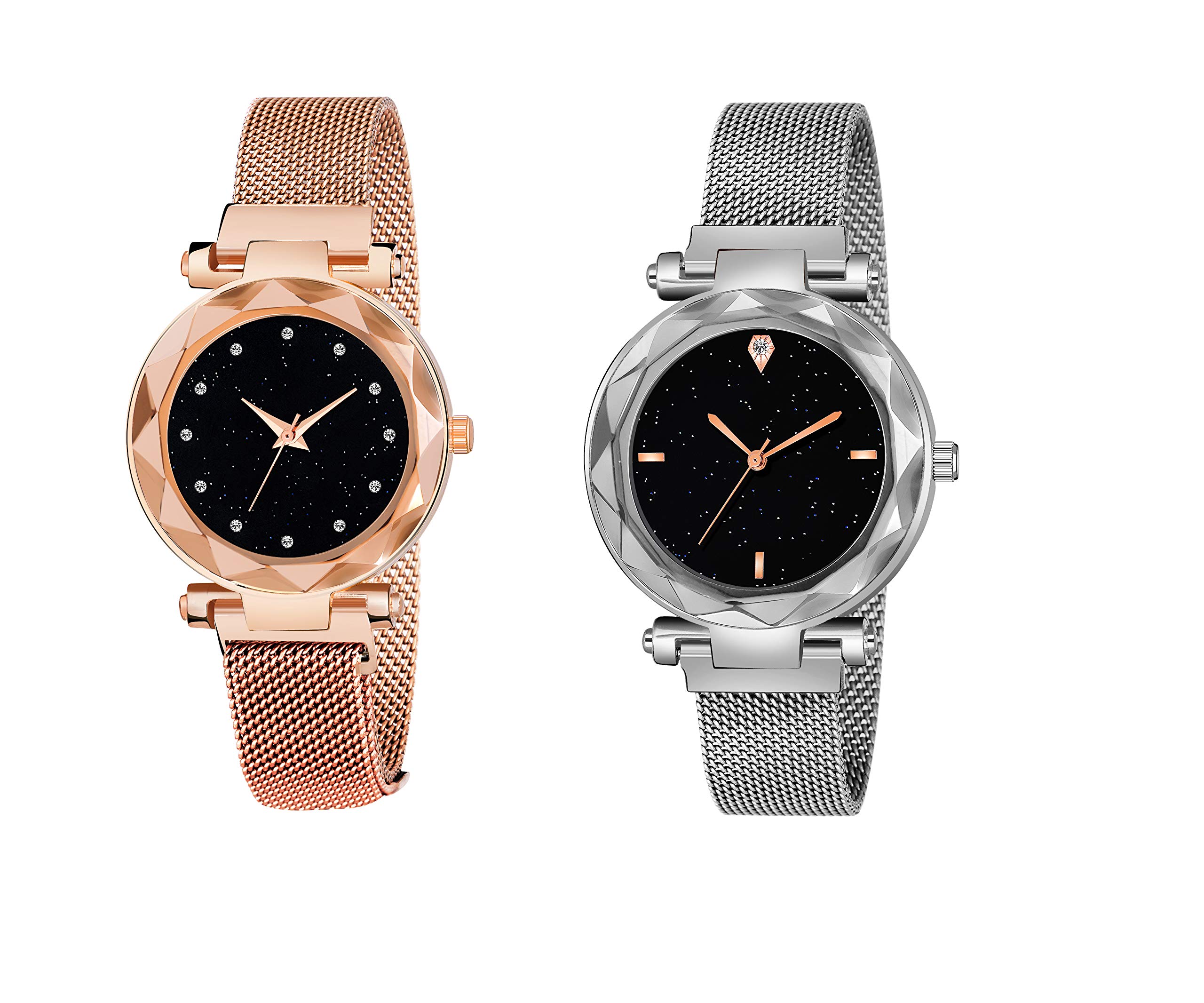 Red Robin Black Dial Luxury Mesh Magnetic Belt Combo Analogue Watch for Women (B089CVQQJZ) Amazon Price History, Amazon Price Tracker