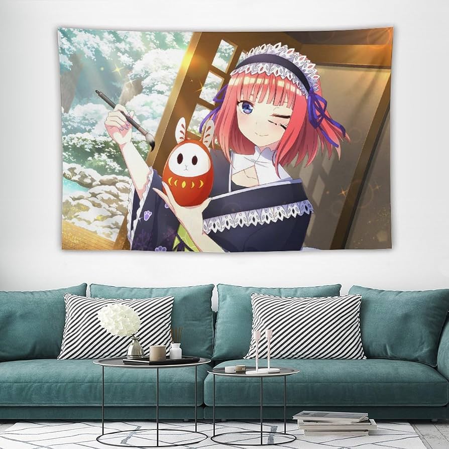 Amazon.co.jp: 五等分の花嫁 中野二乃 タペストリー 壁掛け 多