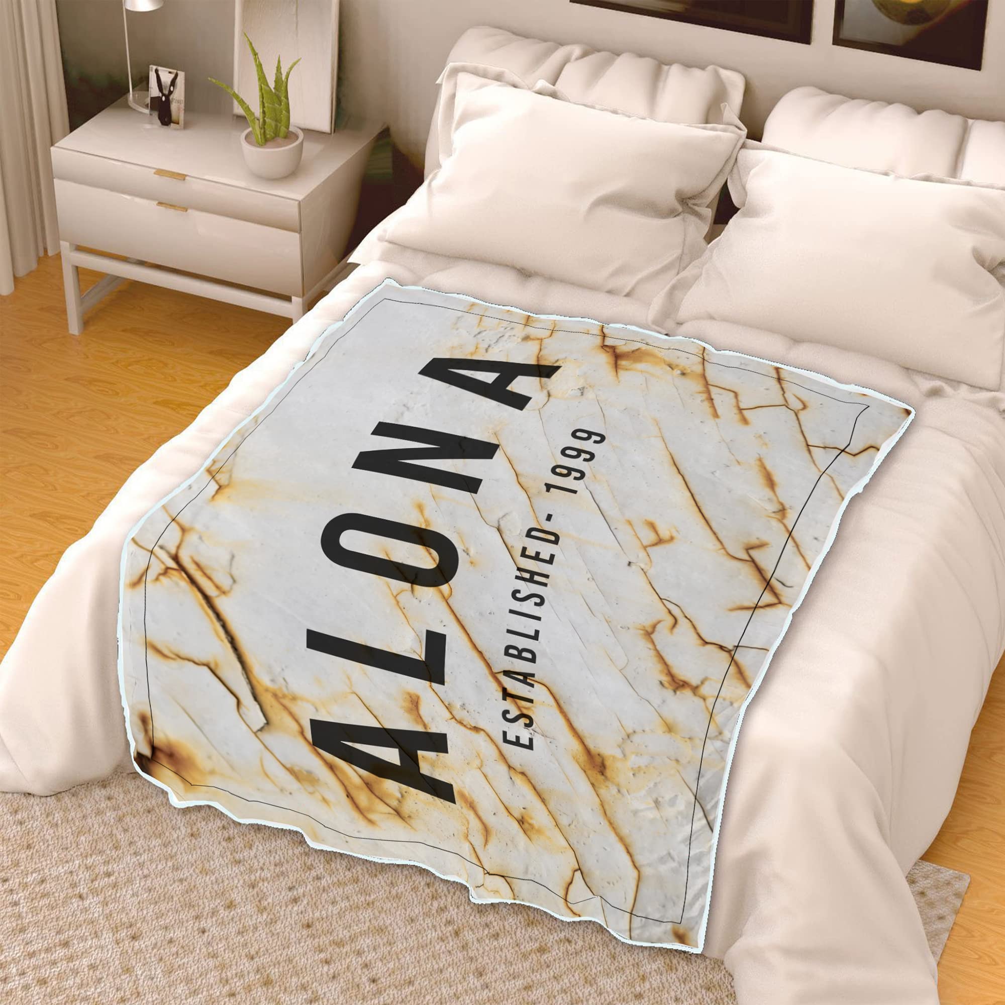 Manta personalizada con nombre, año, granja, nombre personalizado, fecha, familia, manta de forro polar, regalo personalizado para la familia, nombre personalizado, año, manta con nombre de granja