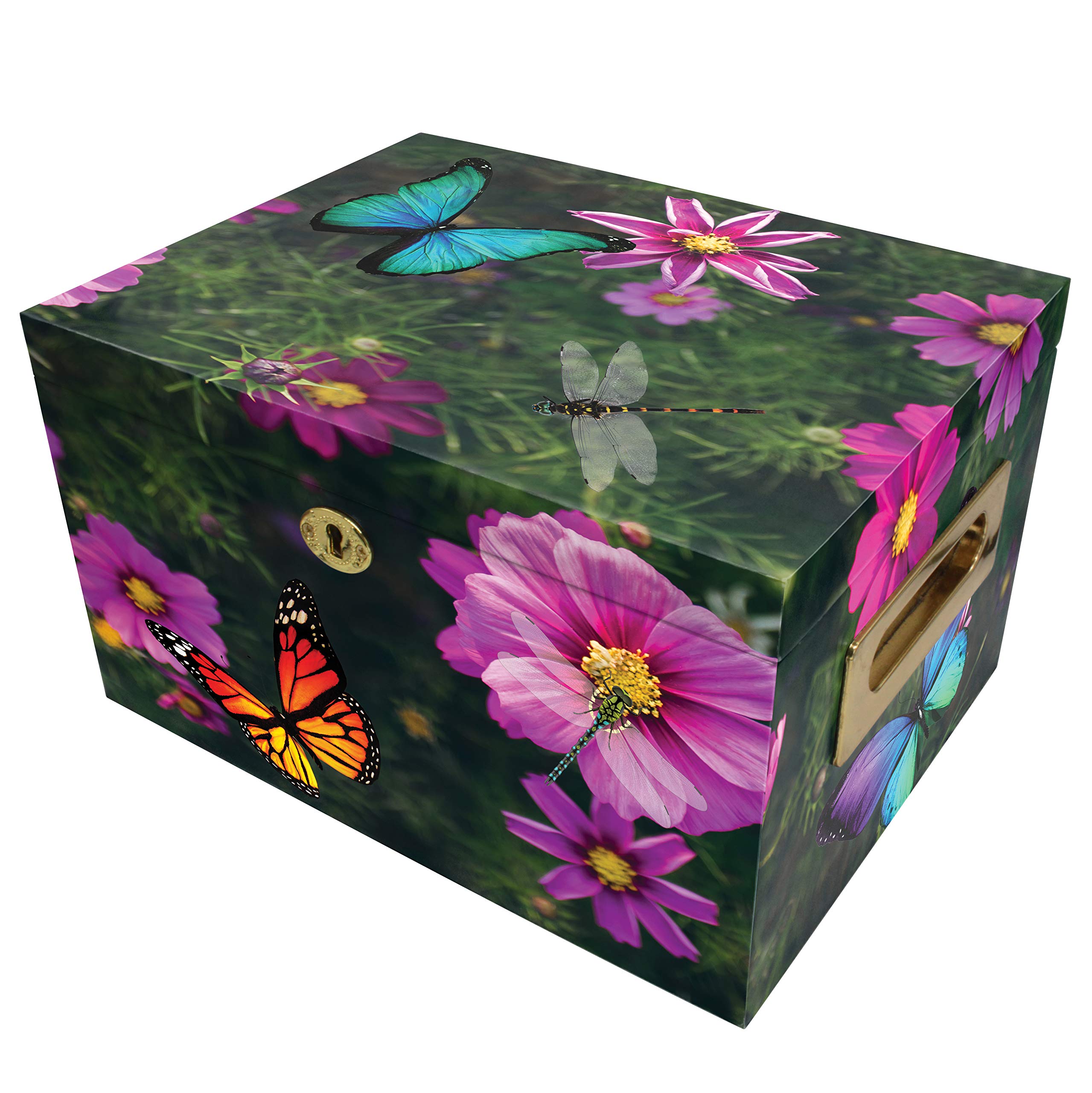 Buy Magical Garden Cremation Urn Memorial Collection Chest with Lock