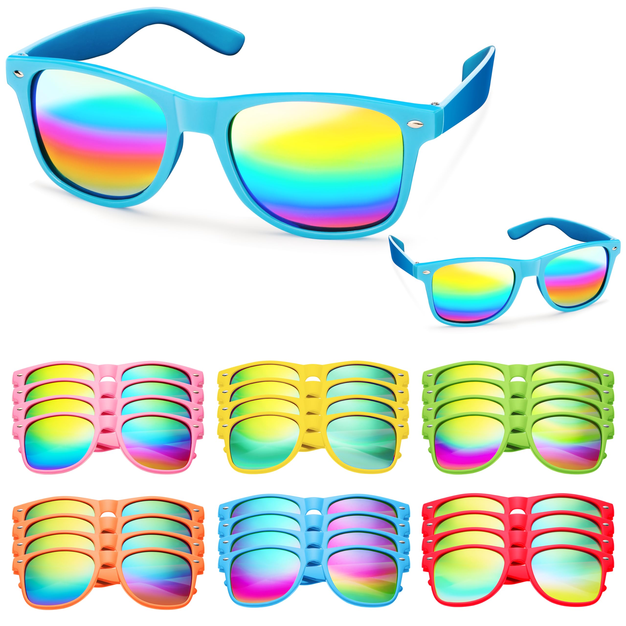 JOYIN 12 Pcs Kids Sunglasses Party Favors bulk, Neon Sunglasses with UV Protection for Children. Pool Party Favors, Goody Bags for kids Birthday