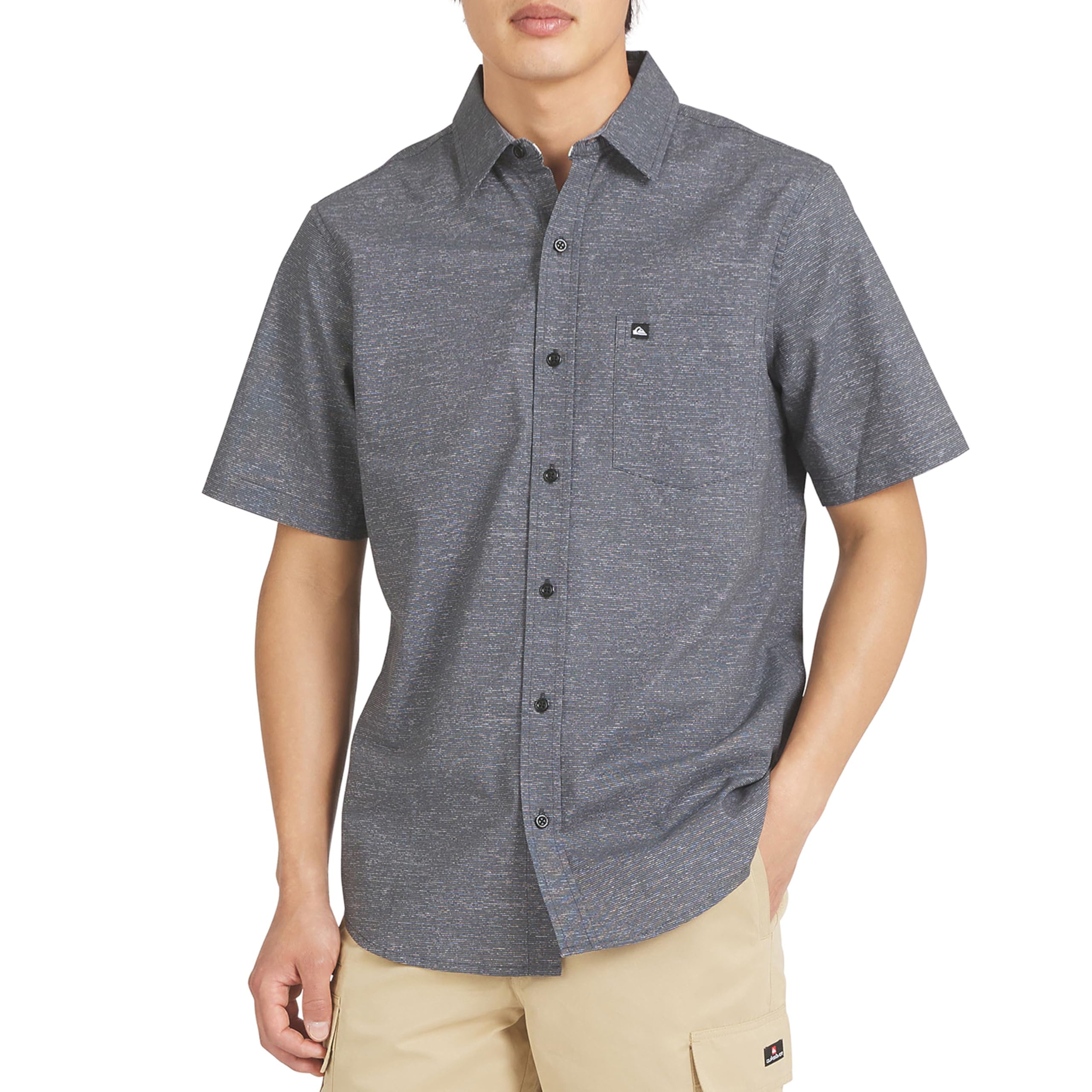 Men's Regular Fit Premium Cotton Short Sleeve Button Down Seersucker Shirt