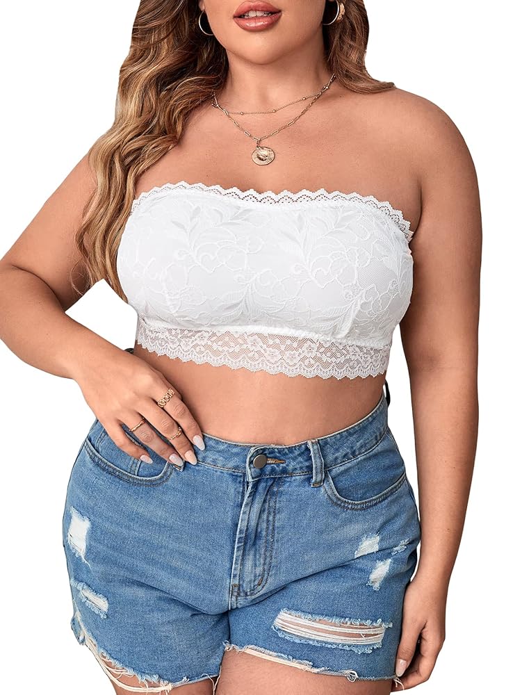 【GLOWNY】韓国人気★(S,M) WHISPER LACE BRALETTE WHISPER LACE BRALETTE (WHITE) - GLOWNY