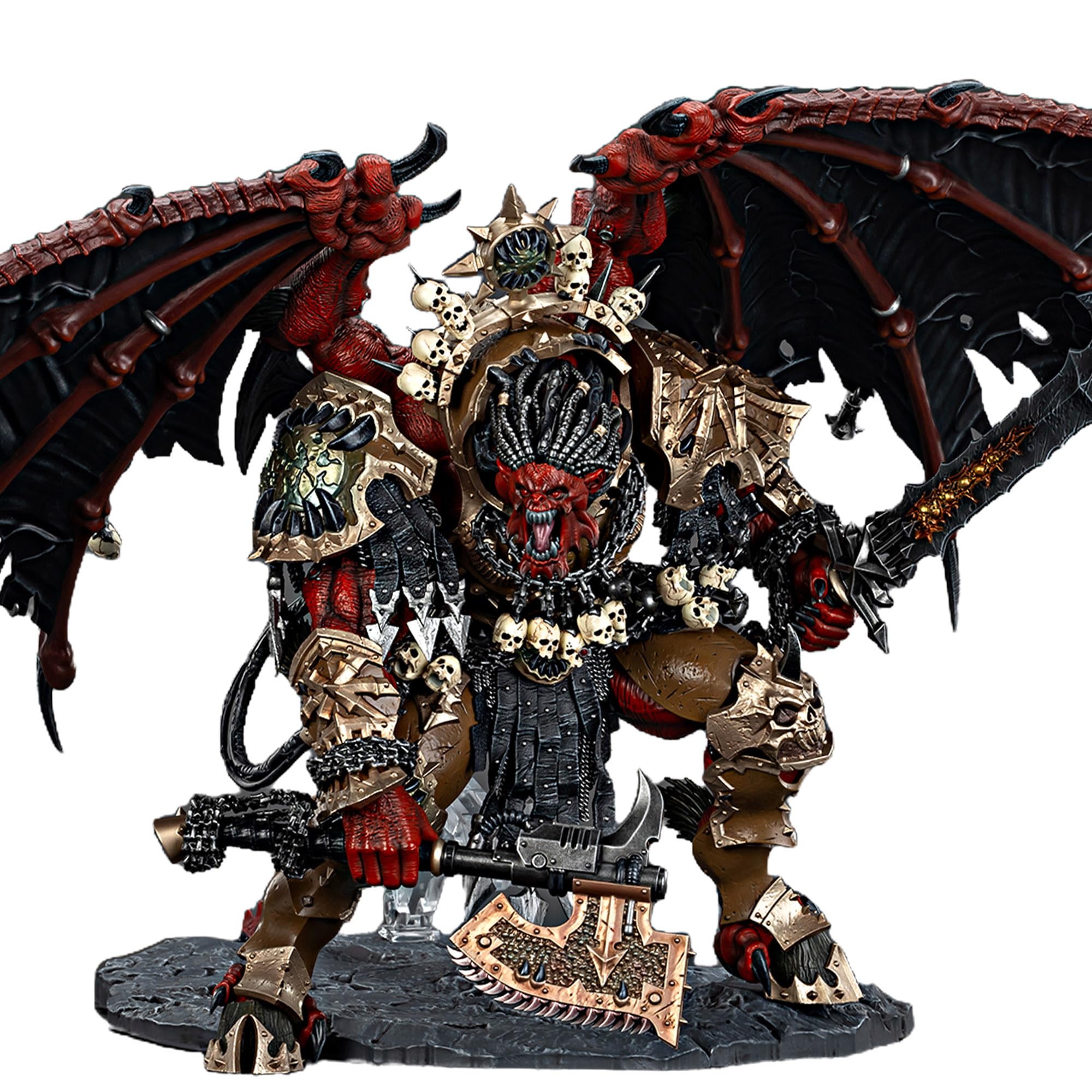 Toyverse JOYTOY 1/18 Warhammer 40,000 Action Figure, World Eaters Angron Daemon Primarch of Khorne, Movable Joints Character Model, 15+ Years Old โ image 1