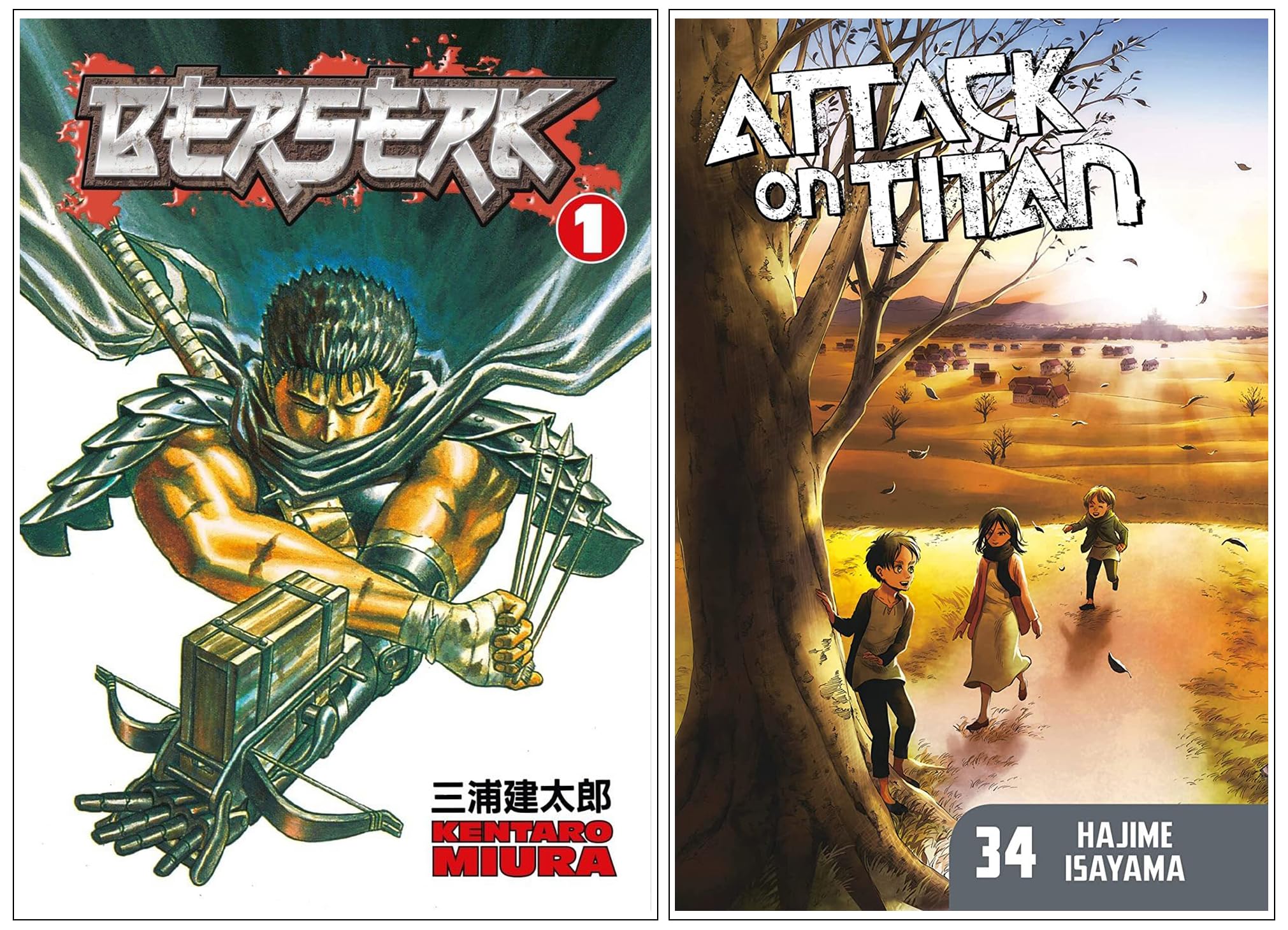 Berserk Volume 1 & Attack on Titan 34 : Amazon.in: Books