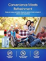 Vista 3 de Brio - Bomba de agua potable manual y universal, color rojo/negro