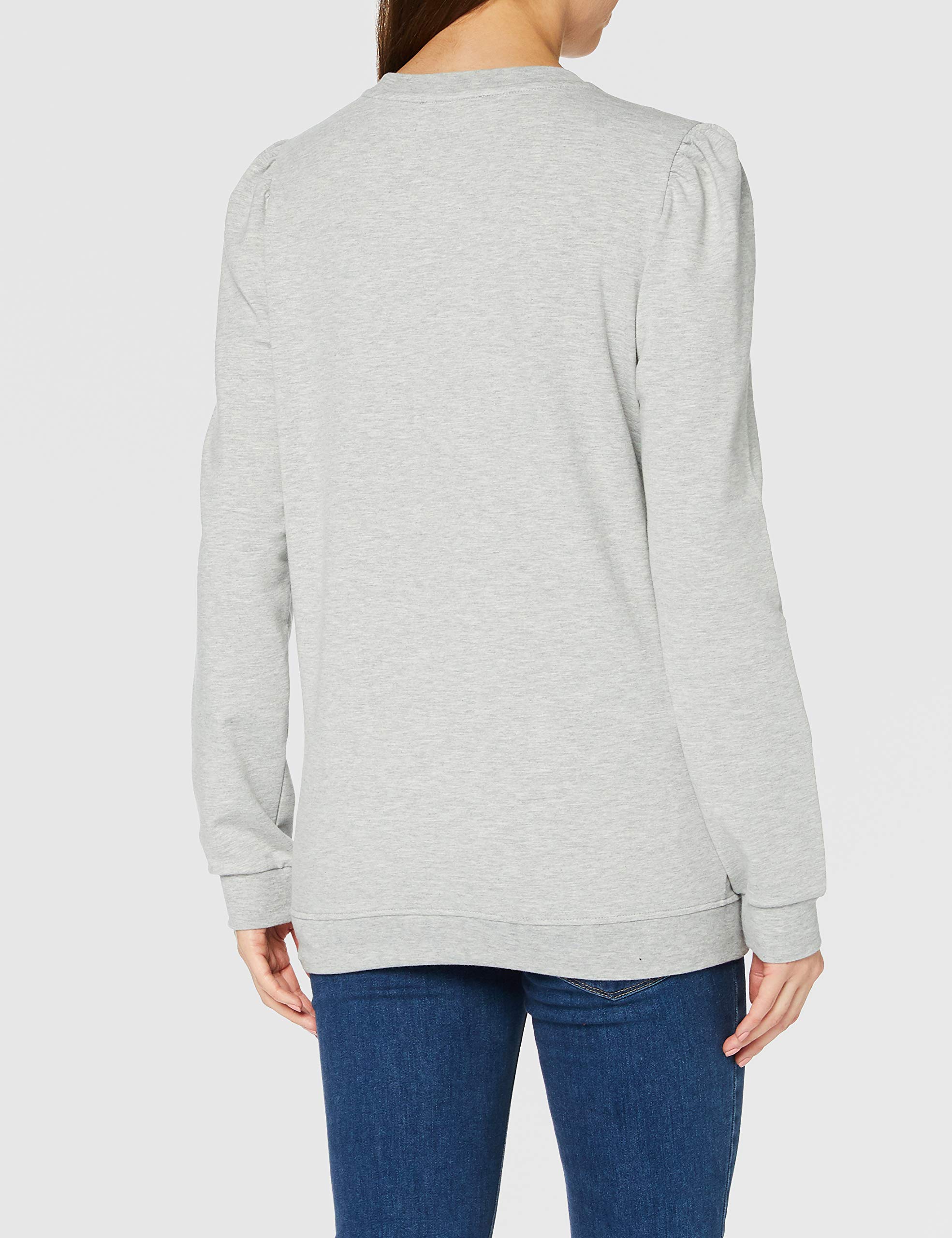 Supermom Damen Sweater Ls Leopard Grey Pullover