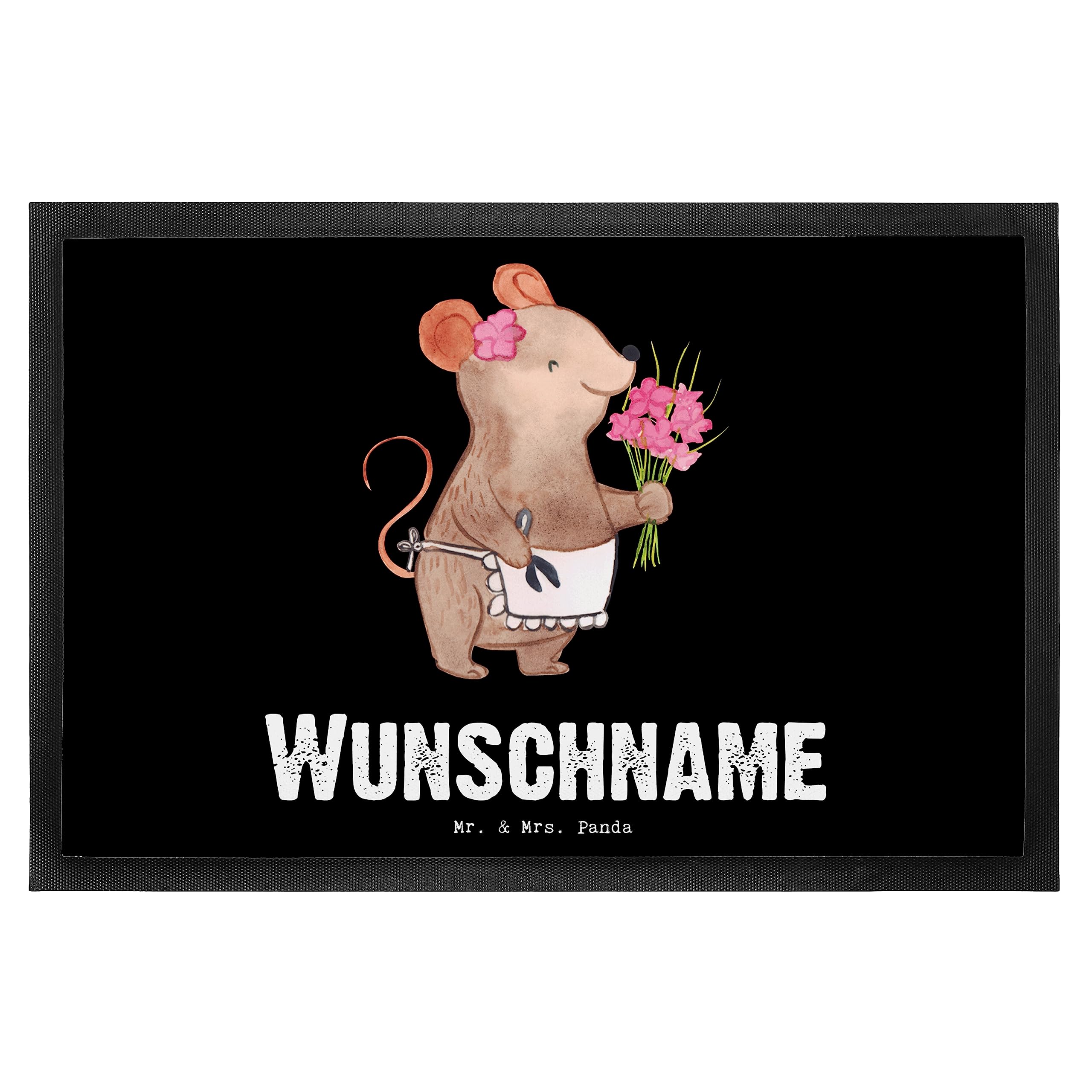 Mr. & Mrs. Panda Personalisierte Fußmatte Maus Beste Großtante der Welt 40 x 60 cm - Geschenke, Familie, Mitbringsel, Fussmatte, Geschenkidee, Tante, Personalisierter Fußabtreter, Geschenk, Türmatte