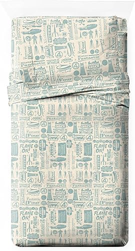 Vista 93 de Juego de sábanas de tamaño Queen Invasion de Deadpool, de Marvel, de 4 piezas, color blanco, rojo y gris Juego de sábanas Queen