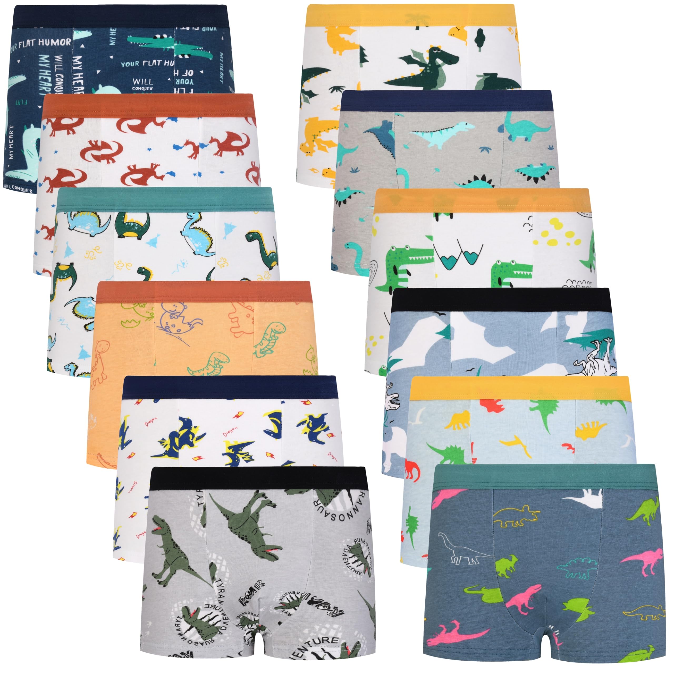 Cczmfeas Boys Kids Soft Cotton Fashion Boxer Briefs Toddler Breathable Underwear