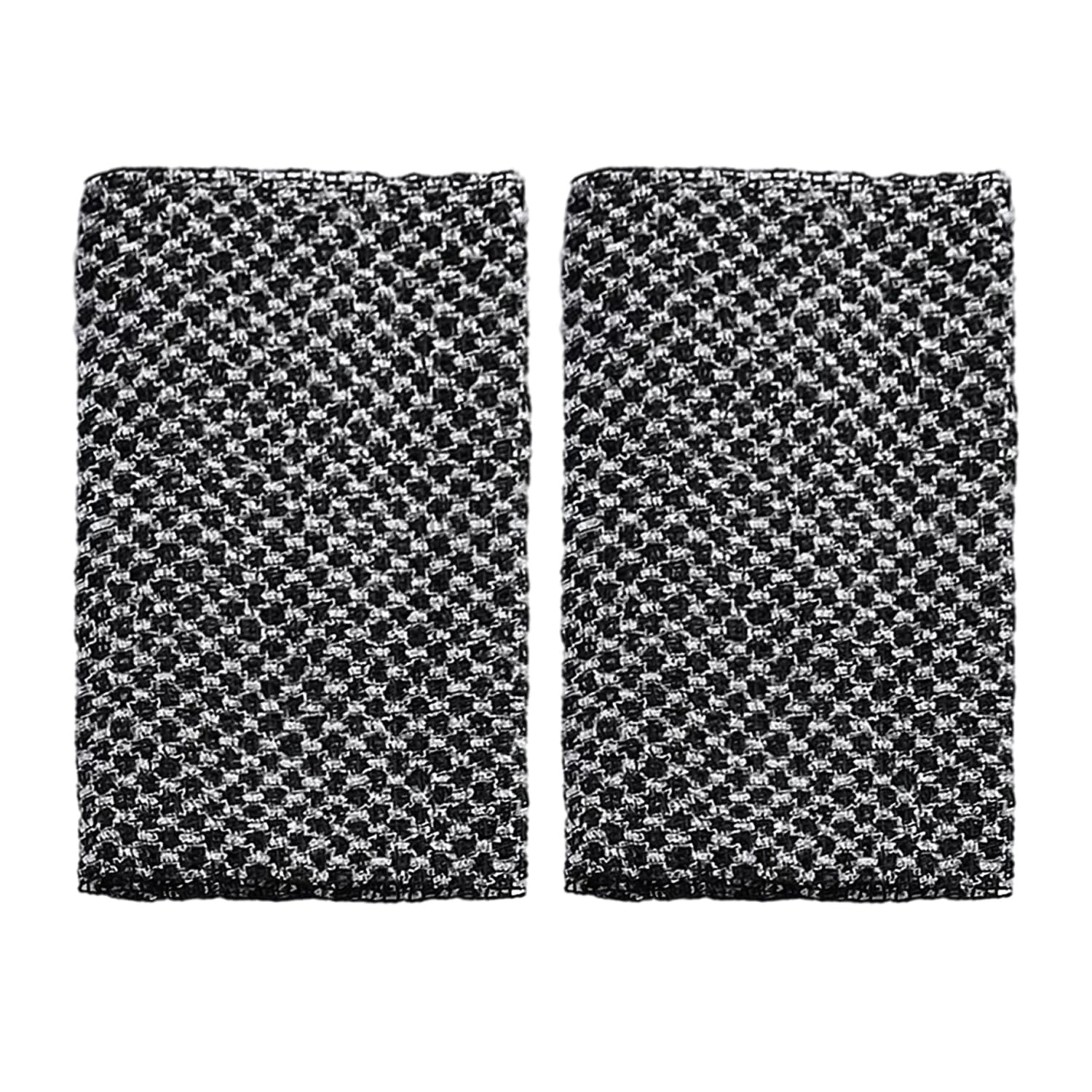 BEIBXHQQ 2 Pieces Mesh Bath Towels, Exfoliating Bath Towels, Cleansing Towels, Mesh Antibacterial Bath Towels, Suitable for Home Bathrooms, Bathhouses, Hot Springs and Other Places (Black and White)