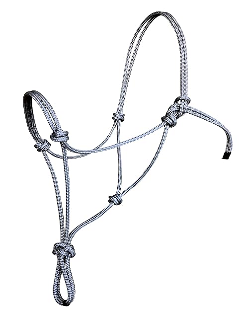 Hunters Saddlery Cabezada de Nudos (Potro miniatura, Gris)
