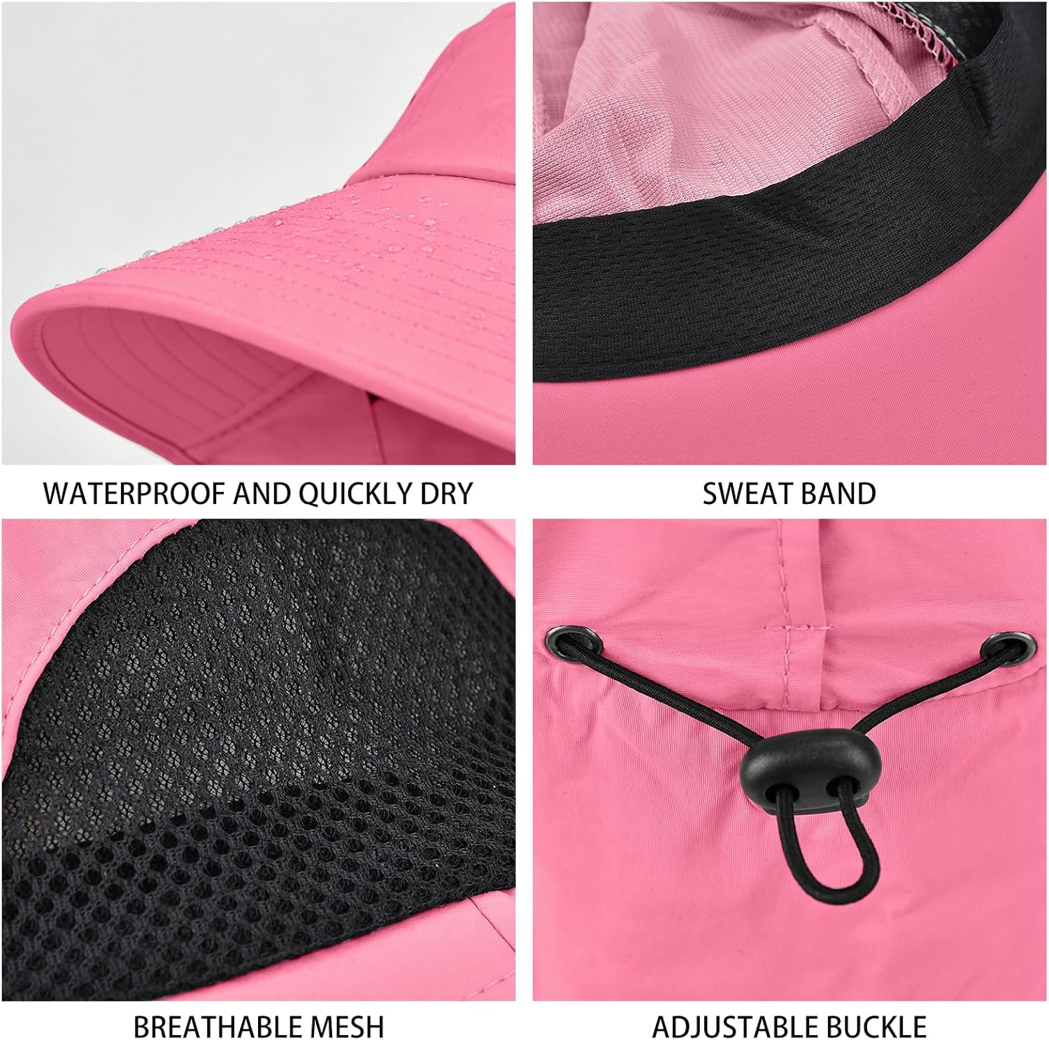 Sun Hat for Men Women with Neck Flap,UPF 50+ UV Protective Hiking Fishing Hats,Wide Brim Sun Hat for Women&Men - Image 3