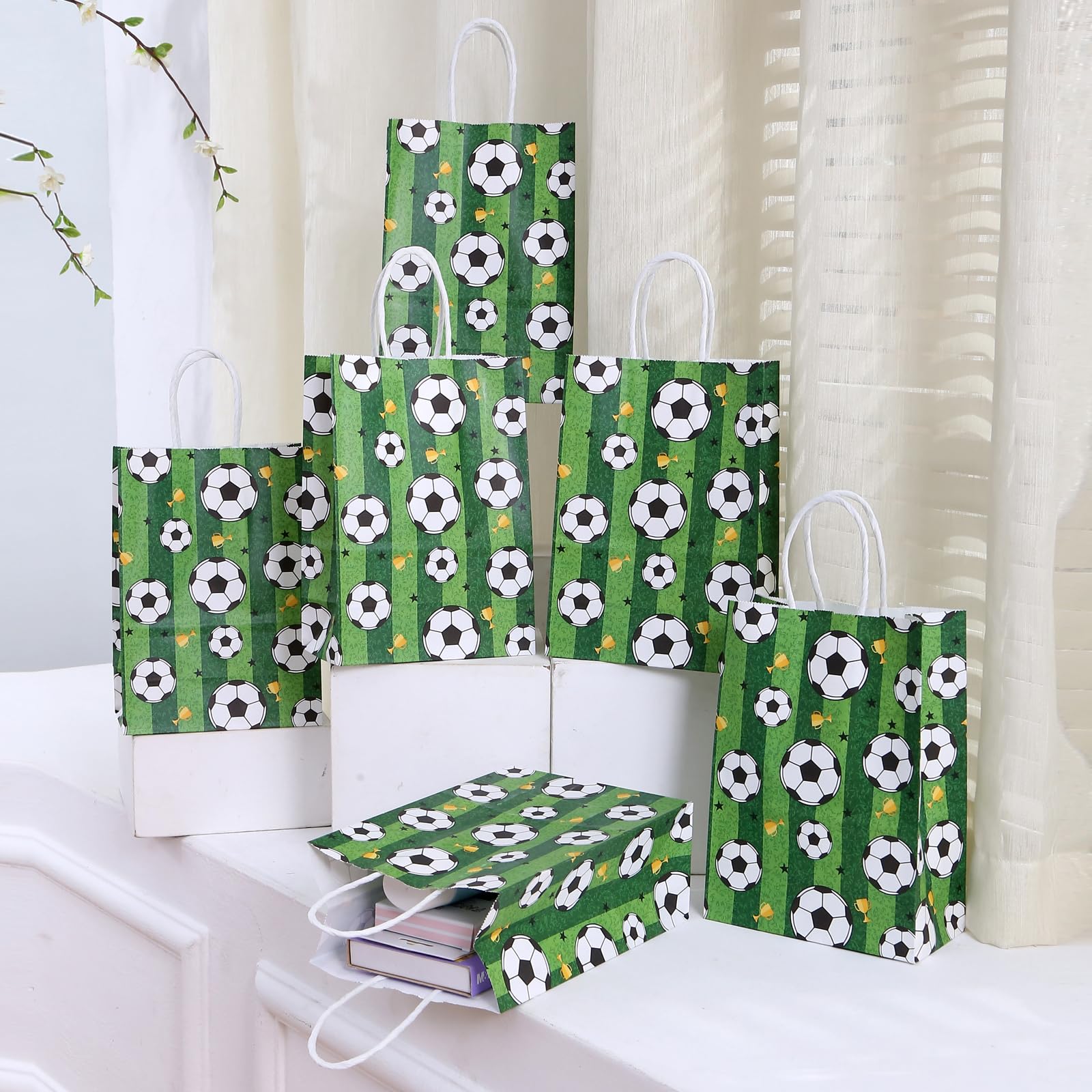 Lot De 24 Porte-clés De Football Blancs, Mini Porte-clés Balle Anti