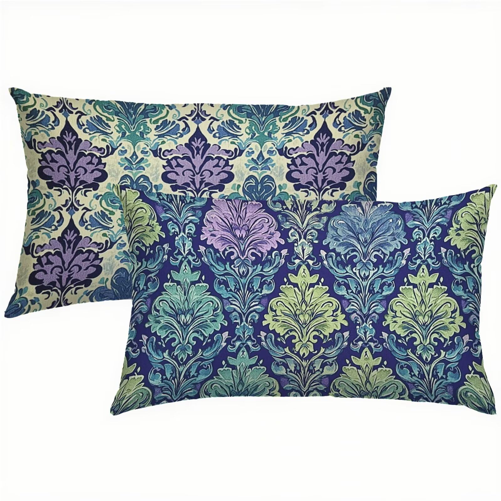 Taie oreiller mandala en velours pour sublimer votre salon et lit de jardin 50x90