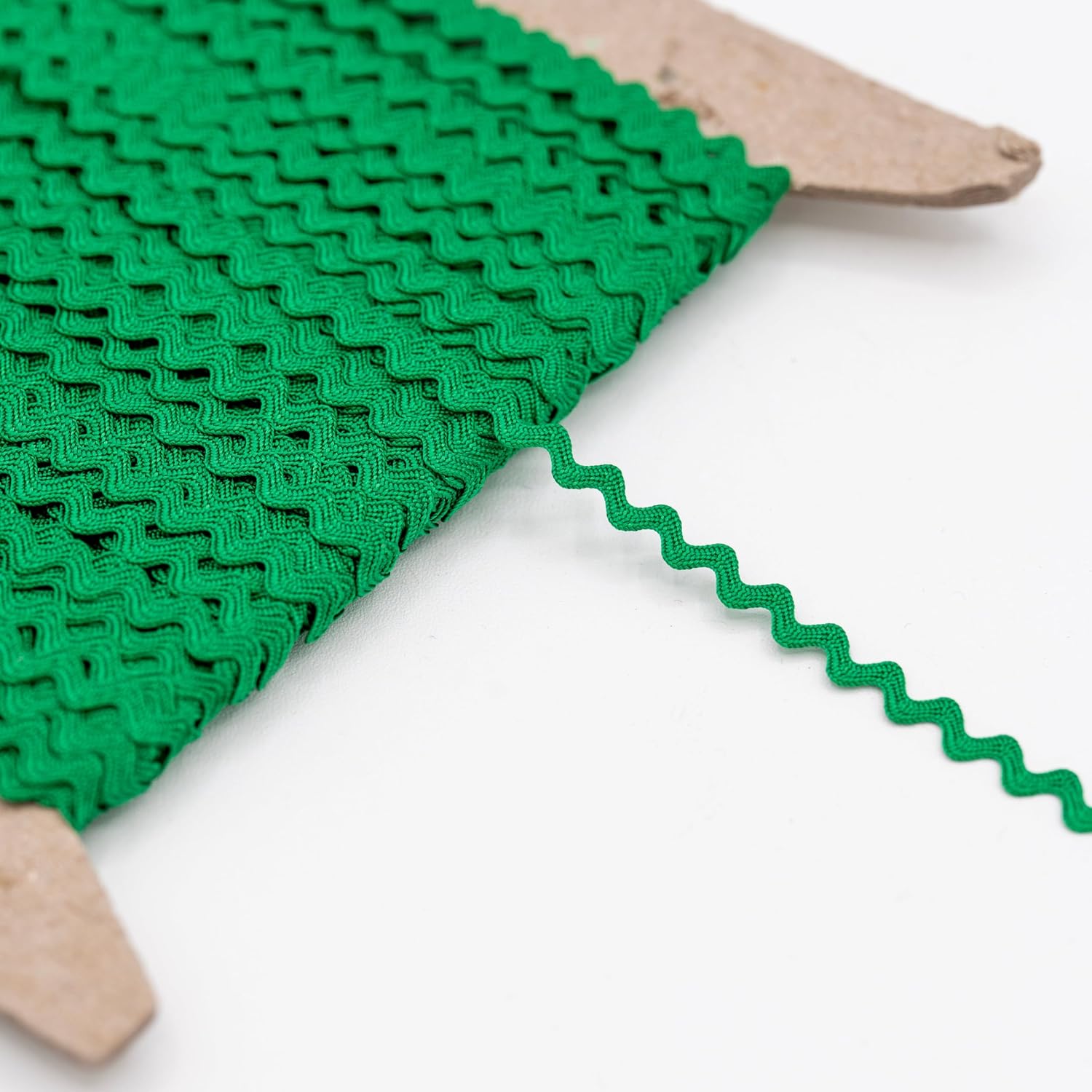 Vibrant 1/4" Kelly Green Baby Rick Rack Trim (36/109/218 Yards) - 100% Rayon 109 Yards