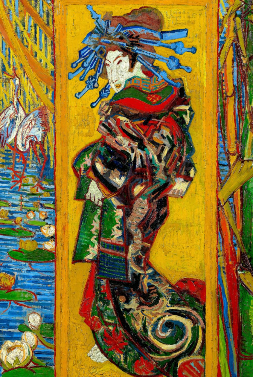 Cahier ligné Van Gogh d'inspiration japonaise, un élégant journal intime haut de gamme