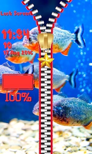 Aquarium Zipper Lock Screen #TOP5