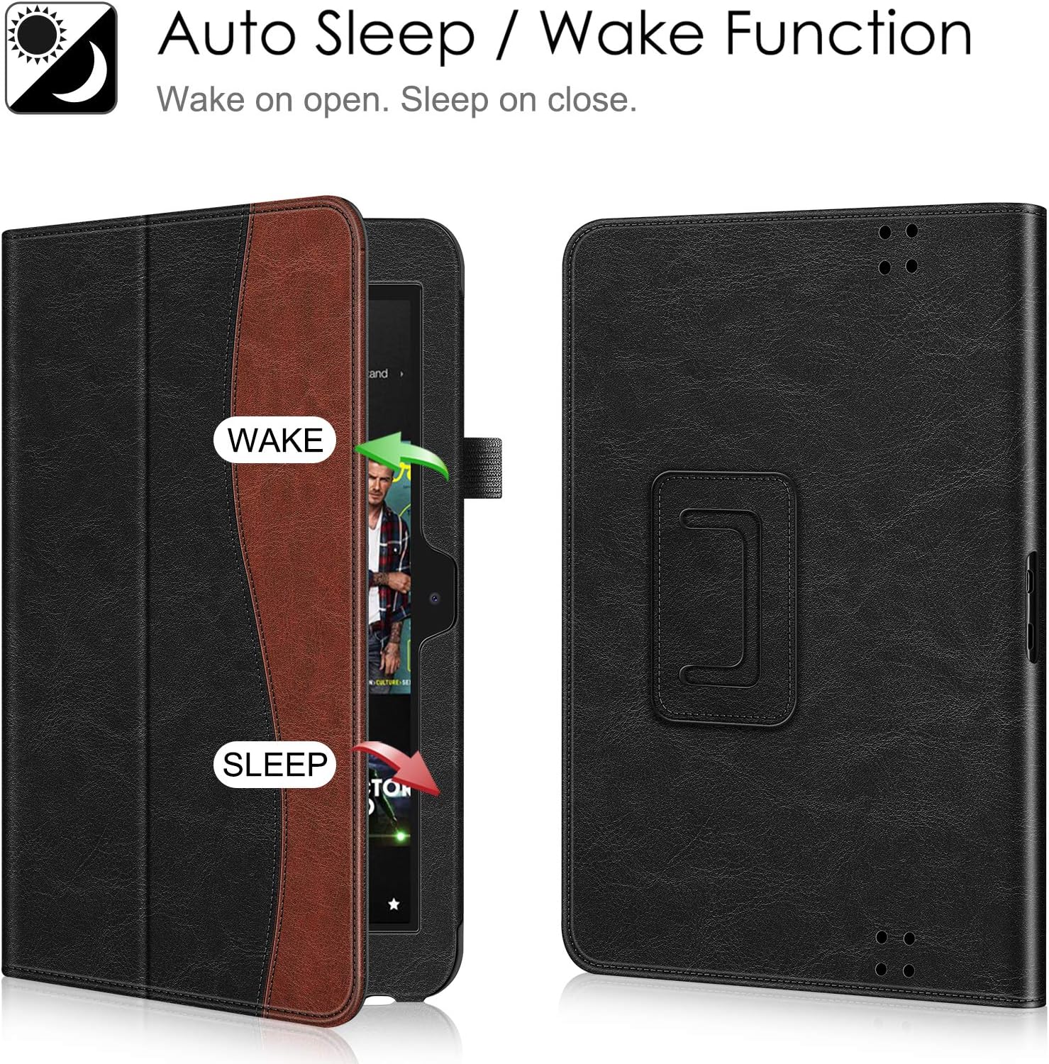 Fintie Folio Case for Kindle Fire HD 8.9" - Slim Fit Leather Case with Auto Sleep/Wake for Amazon Kindle Fire HD 8.9 (Will not fit HDX Models) - Dual Color