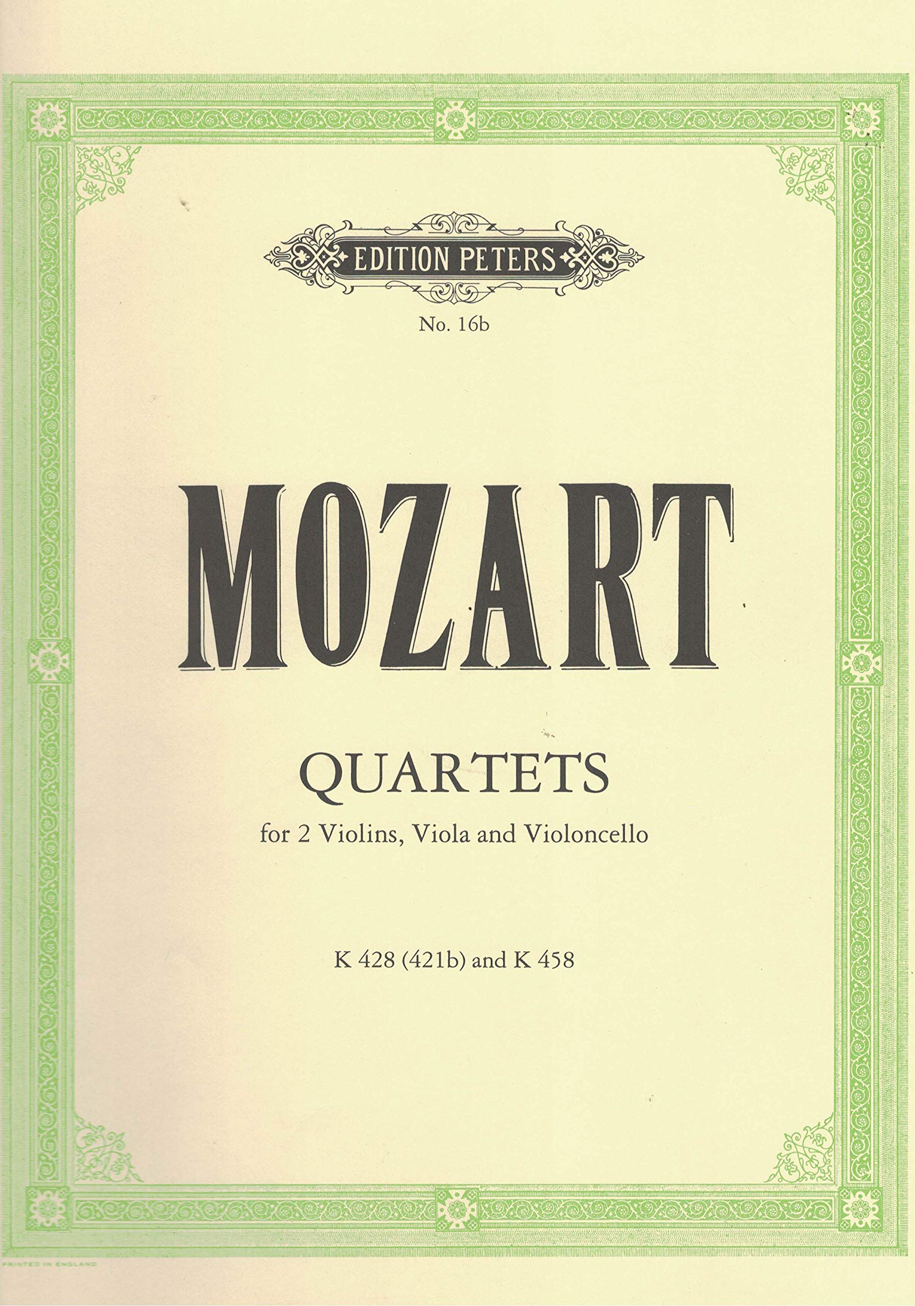 Wolfgang Amadeus Mozart-Quartetti K 428 (421B) E 458