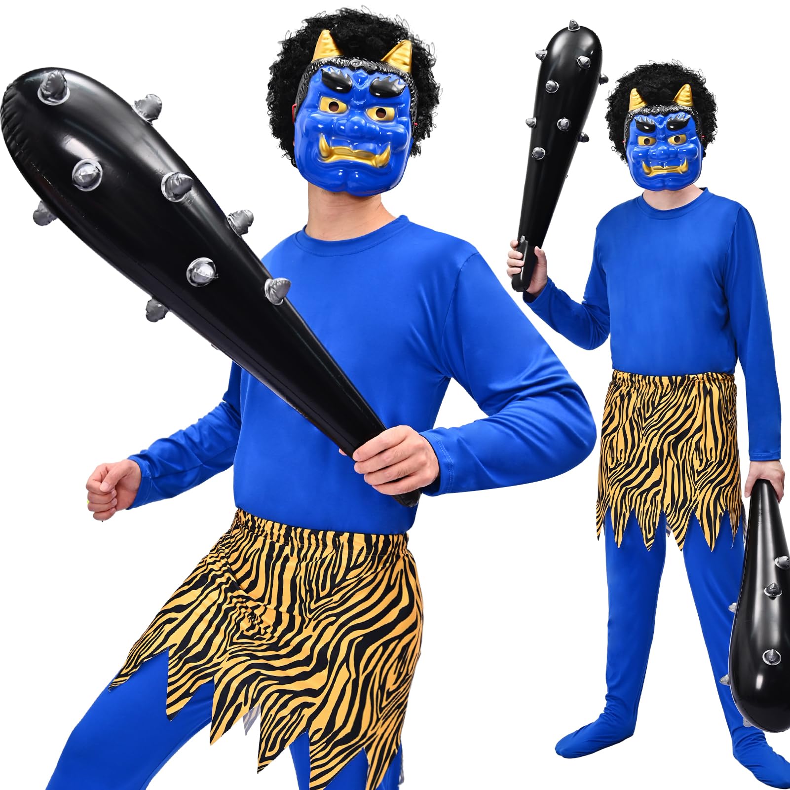 Amazon.co.jp: 節分 コスプレ 鬼 衣装 赤鬼 青鬼 豆まき オニ退治 鬼の