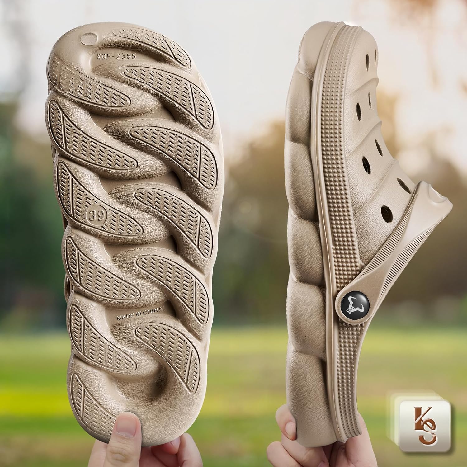 KEMISANT Men Clogs, Unisex Slip-on Yard Garden Shoes Mules Cleaner Shoes House Work Cushioned Supportive - Image 2