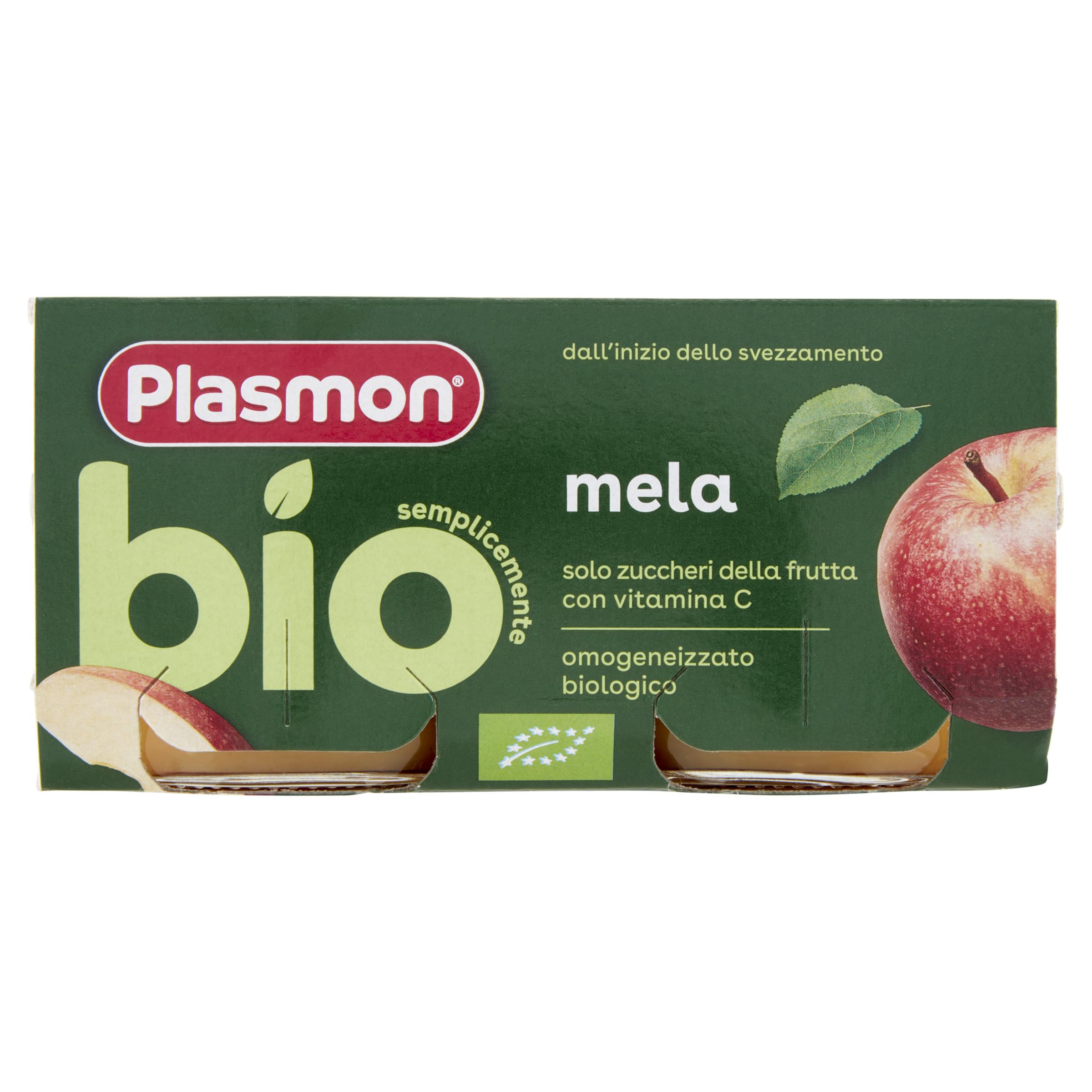 Plasmon BIO Omogeneizzato Mela 2X80g (12 Confezioni)
